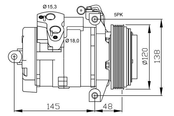 ACR Kompressori, ilmastointilaite 134511