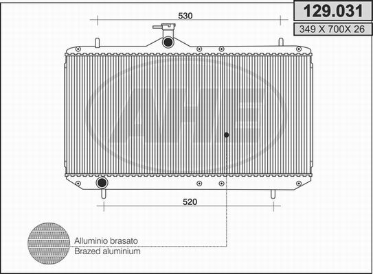 AHE Jäähdytin,moottorin jäähdytys 129.031