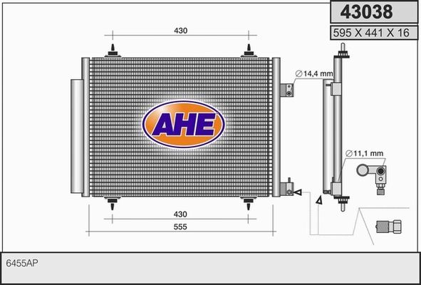 AHE Lauhdutin, ilmastointilaite 43038