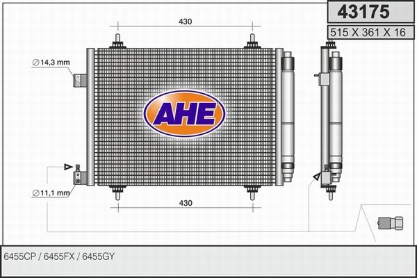 AHE Lauhdutin, ilmastointilaite 43175