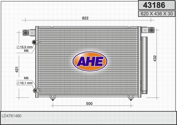 AHE Lauhdutin, ilmastointilaite 43186