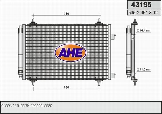 AHE Lauhdutin, ilmastointilaite 43195