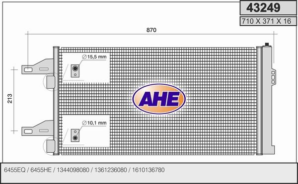 AHE Lauhdutin, ilmastointilaite 43249