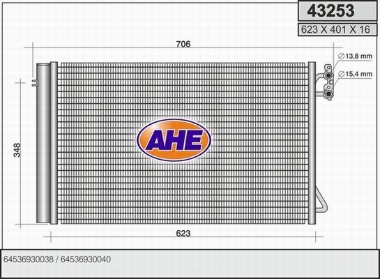 AHE Lauhdutin, ilmastointilaite 43253