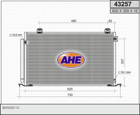 AHE Lauhdutin, ilmastointilaite 43257