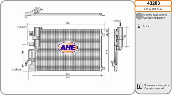 AHE Lauhdutin, ilmastointilaite 43283