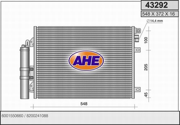 AHE Lauhdutin, ilmastointilaite 43292