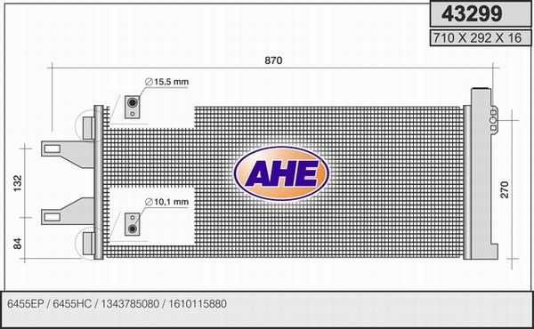 AHE Lauhdutin, ilmastointilaite 43299