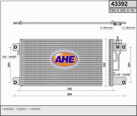 AHE Lauhdutin, ilmastointilaite 43392