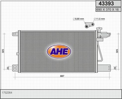 AHE Lauhdutin, ilmastointilaite 43393