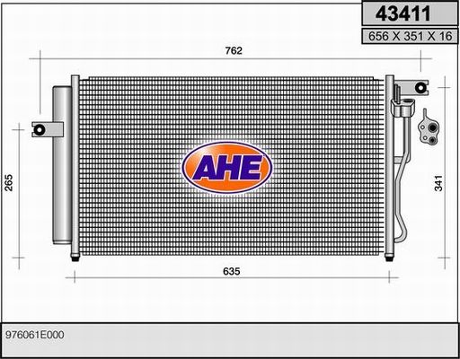 AHE Lauhdutin, ilmastointilaite 43411