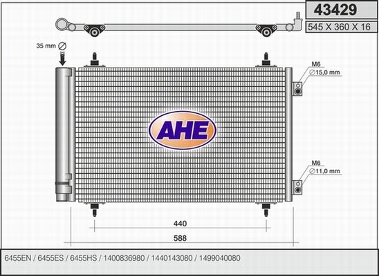 AHE Lauhdutin, ilmastointilaite 43429