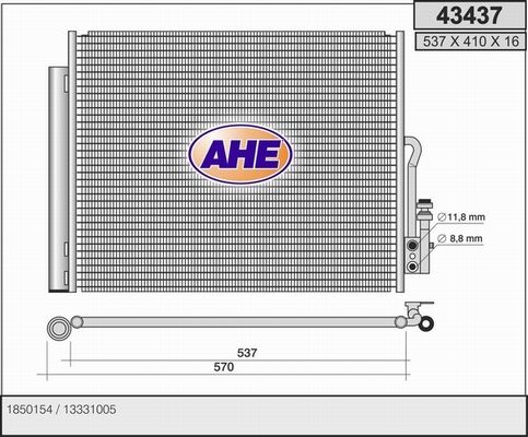 AHE Lauhdutin, ilmastointilaite 43437