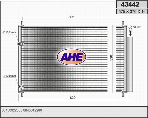 AHE Lauhdutin, ilmastointilaite 43442