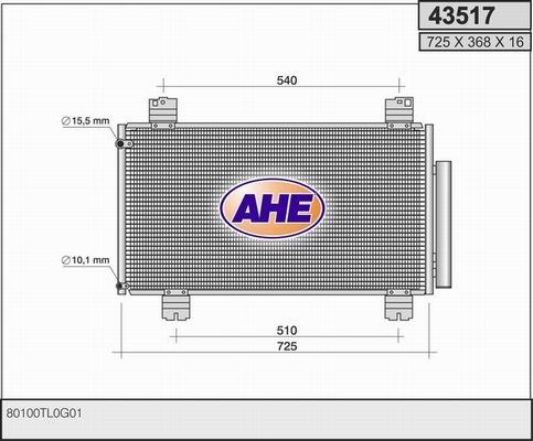 AHE Lauhdutin, ilmastointilaite 43517