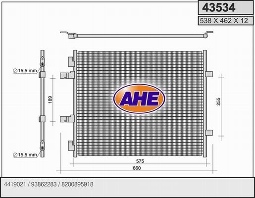 AHE Lauhdutin, ilmastointilaite 43534