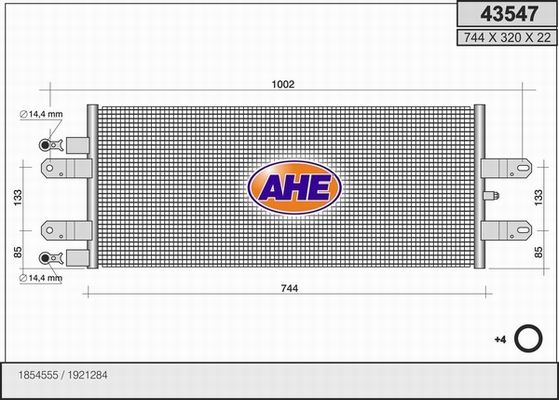 AHE Lauhdutin, ilmastointilaite 43547