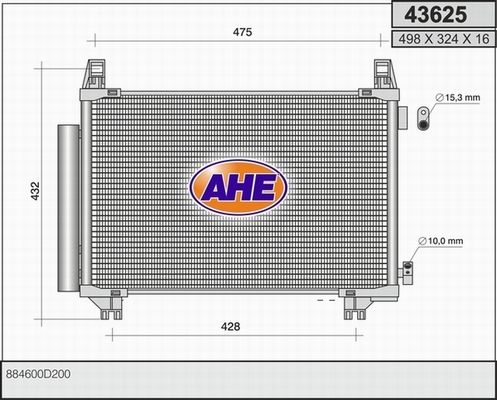 AHE Lauhdutin, ilmastointilaite 43625