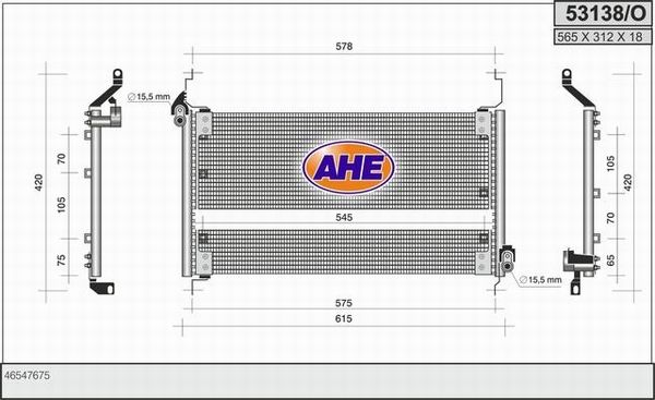 AHE Lauhdutin, ilmastointilaite 53138/O