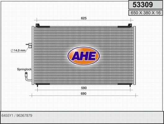 AHE Lauhdutin, ilmastointilaite 53309