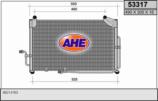 AHE Lauhdutin, ilmastointilaite 53317