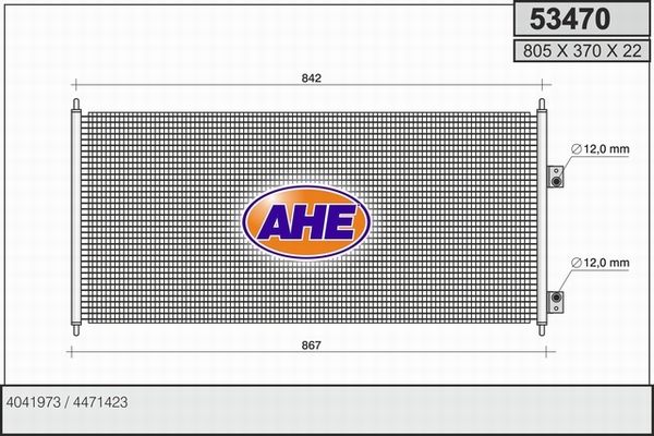 AHE Lauhdutin, ilmastointilaite 53470