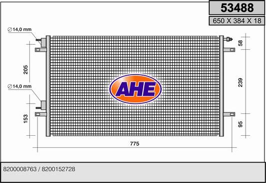 AHE Lauhdutin, ilmastointilaite 53488