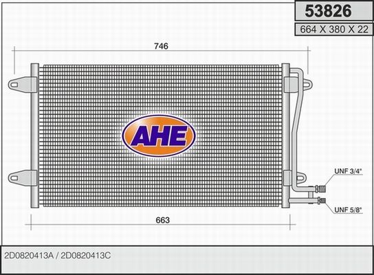 AHE Lauhdutin, ilmastointilaite 53826