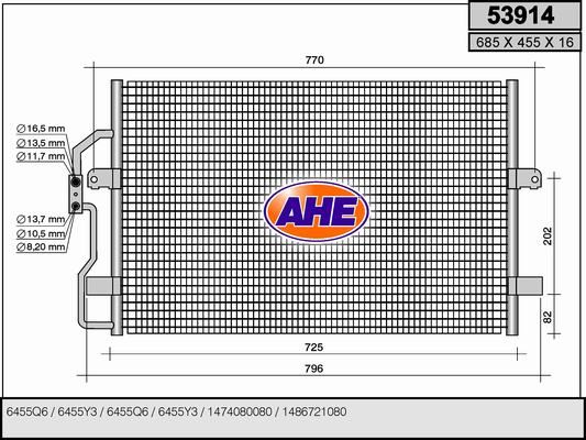 AHE Lauhdutin, ilmastointilaite 53914