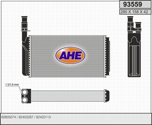 AHE Lämmityslaitteen kenno 93559