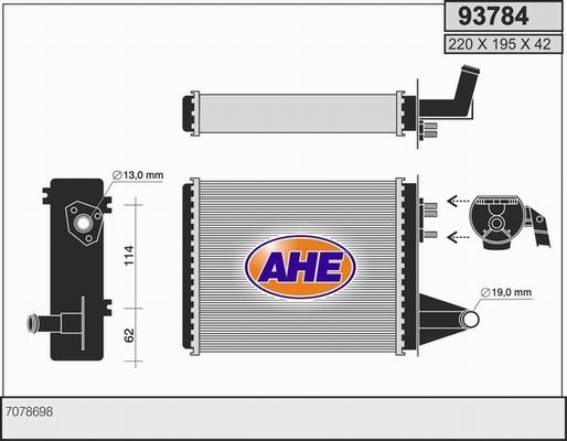 AHE Lämmityslaitteen kenno 93784