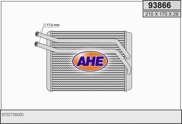 AHE Lämmityslaitteen kenno 93866