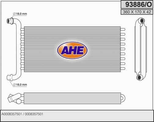 AHE Lämmityslaitteen kenno 93886/O