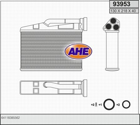 AHE Lämmityslaitteen kenno 93953