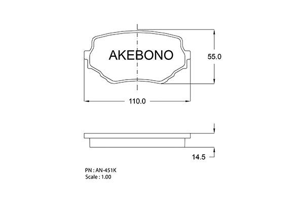 AKEBONO Jarrupala, levyjarru AN-451K