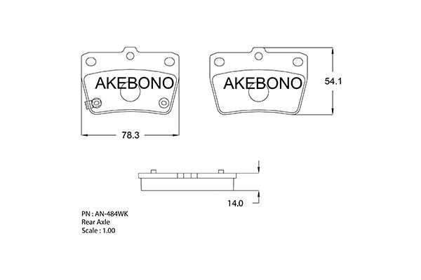 AKEBONO Jarrupala, levyjarru AN-484WK