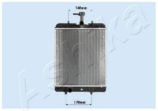 ASHIKA Jäähdytin,moottorin jäähdytys RDA033068
