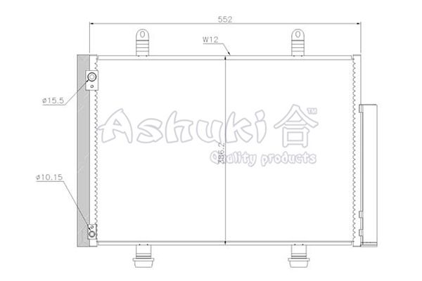 ASHUKI Lauhdutin, ilmastointilaite K462-12