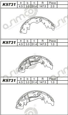 ASIMCO Jarrukenkäsarja K9731