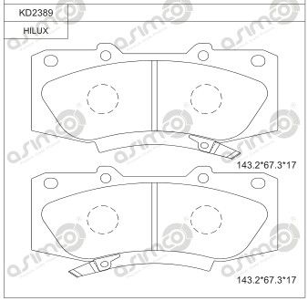 ASIMCO Jarrupala, levyjarru KD2389