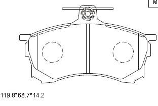 ASIMCO Jarrupala, levyjarru KD4706