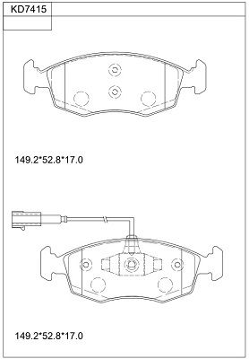 ASIMCO Jarrupala, levyjarru KD7415