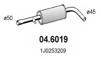 ASSO Keskiäänenvaimentaja 04.6019