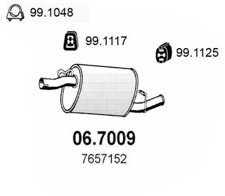 ASSO Takaäänenvaimentaja 06.7009