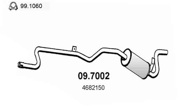 ASSO Takaäänenvaimentaja 09.7002