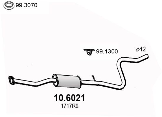 ASSO Keskiäänenvaimentaja 10.6021