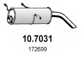 ASSO Takaäänenvaimentaja 10.7031