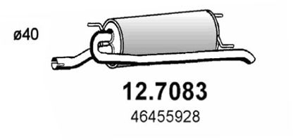 ASSO Takaäänenvaimentaja 12.7083