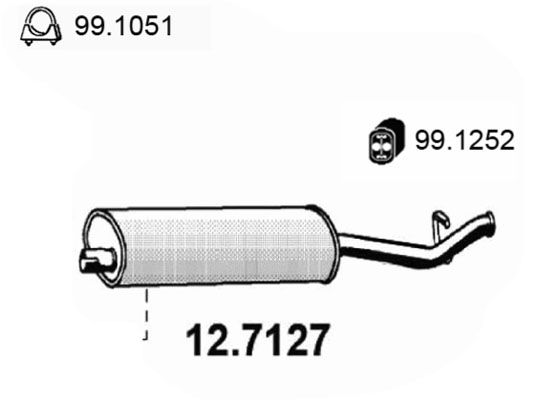 ASSO Takaäänenvaimentaja 12.7127