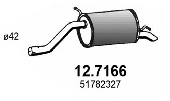 ASSO Takaäänenvaimentaja 12.7166